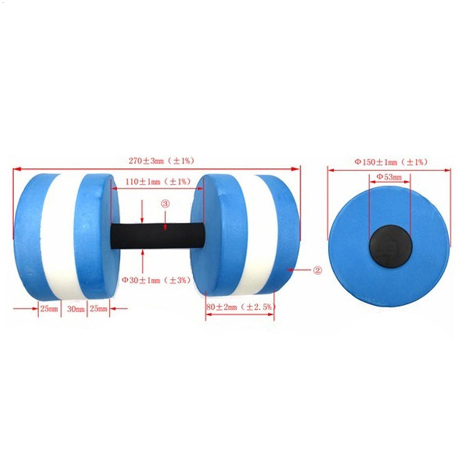 Aquatic Sports Equipment - 1/2 قطعة إيفا المياه الدمبل بركة
