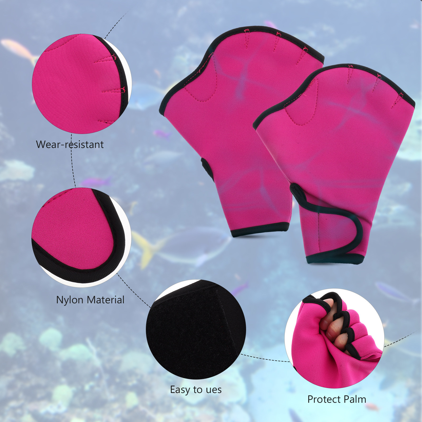 زوج واحد من قفازات تدريب السبا - مراجعة Aquatic Sports Equipment وسعره
